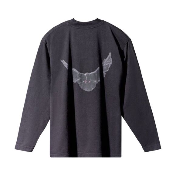 Yeezy GAP Engineered by Balenciaga Dove Long Sleeve Tee - Size Medium - Black - Picture 5 of 12